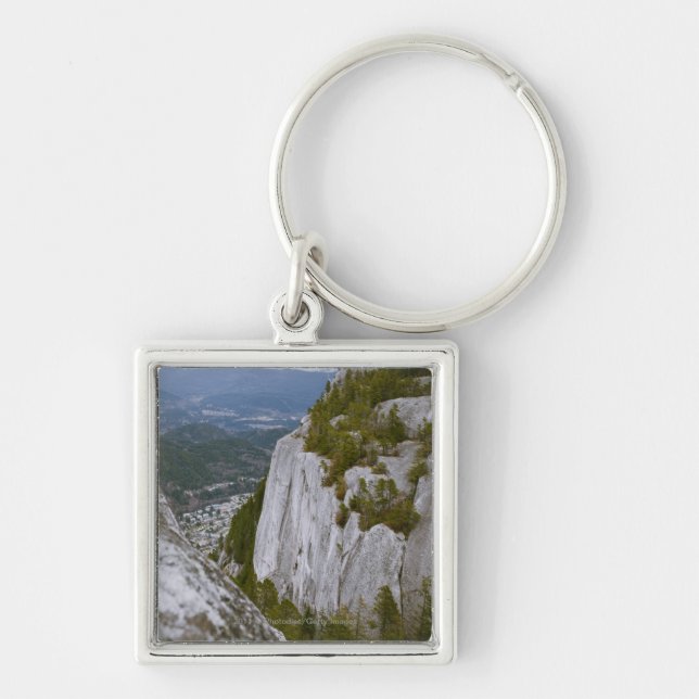 Porte-clés La vue "en chef" d'Arial dans Squamish (Devant)