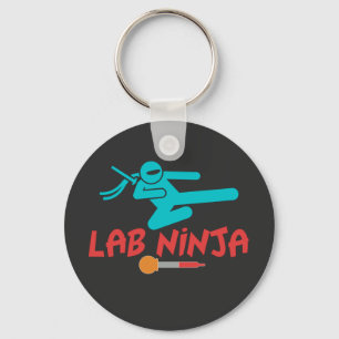 PORTE-CLÉS LABO NINJA - CLÉ À MOLLETTE DE SCIENTIFIQUE DE LAB