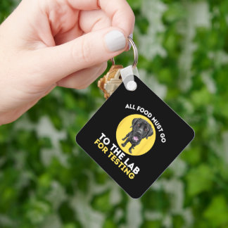 Porte-clés Laboratoire alimentaire amateur de Labrador Retrie