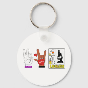 PORTE-CLÉS LABORATOIRE D'AMOUR DE PAIX