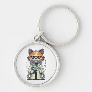 Porte-clés Laboratoire de chat ciblé