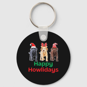 Porte-clés Laboratoire de chocolat jaune noir noël labrador h