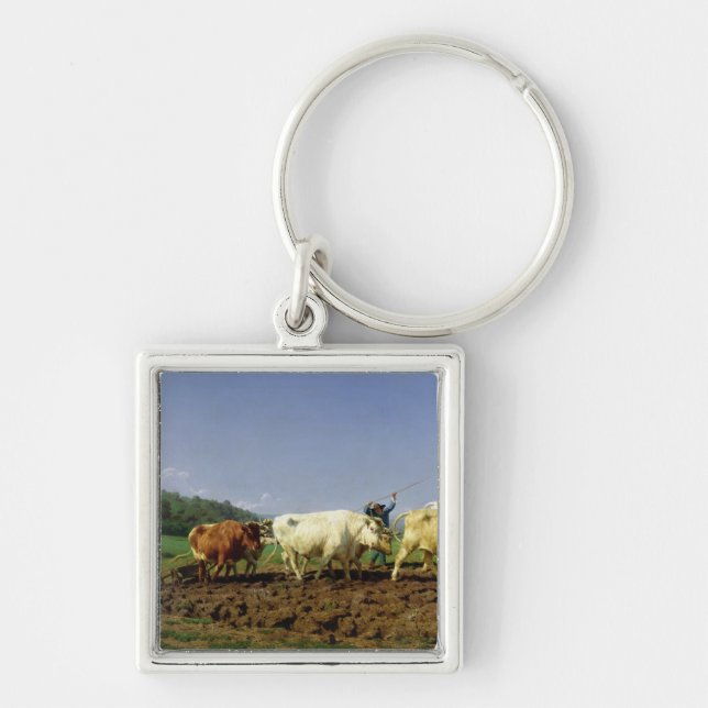 Porte-clés Labourant en Nivernais, 1849 (Devant)