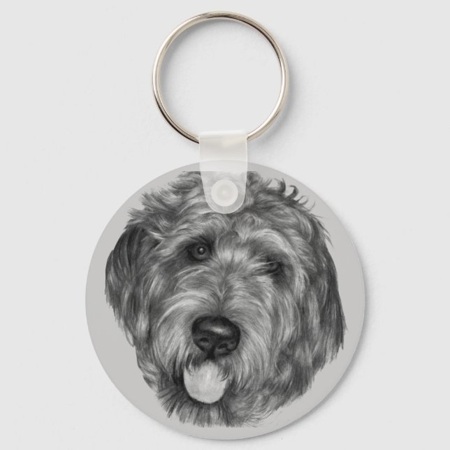 Porte-clés Labradoodle (Recto)
