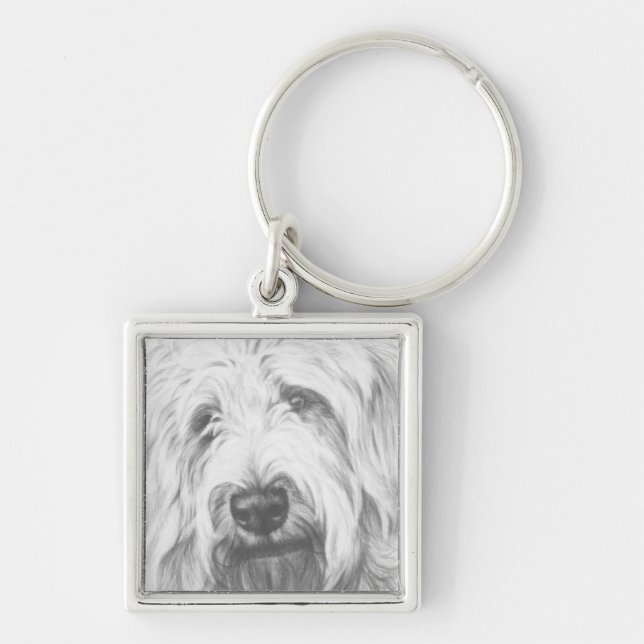 Porte-clés Labradoodle (Devant)