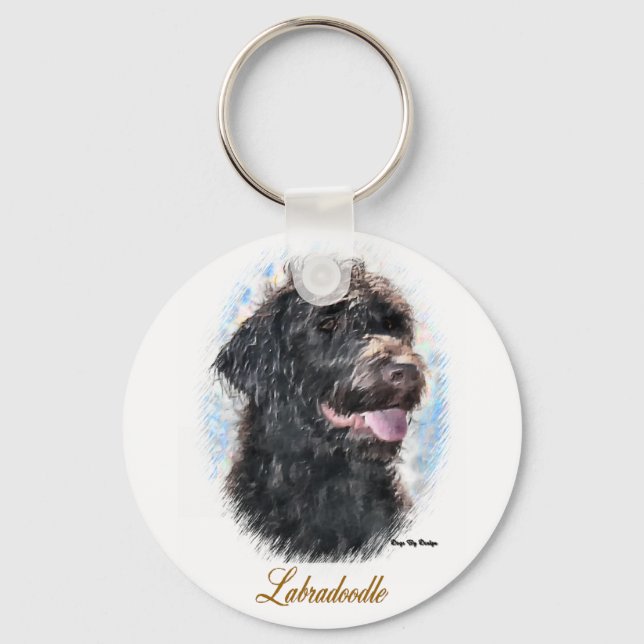 Porte-clés Labradoodle Cadfts (Recto)