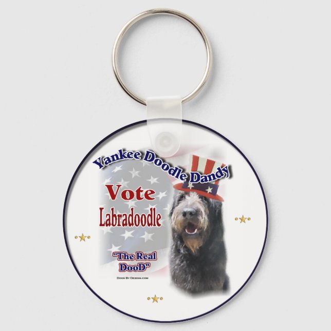 Porte-clés Labradoodle Cadfts (Recto)