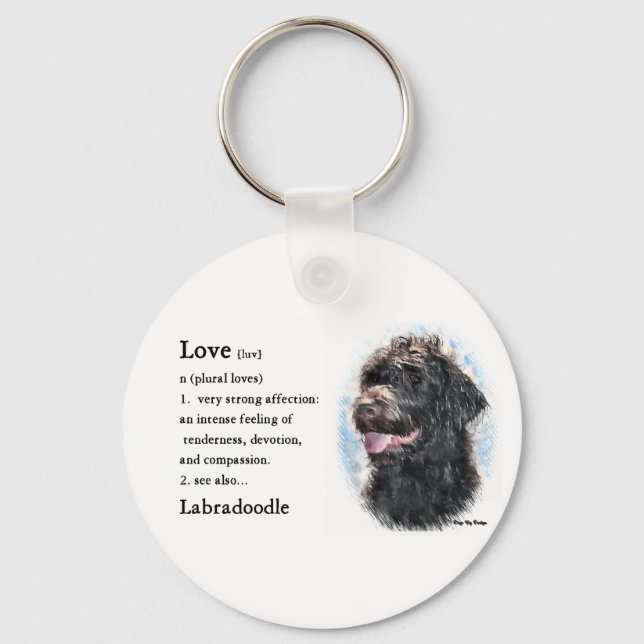 Porte-clés Labradoodle Cadfts (Recto)