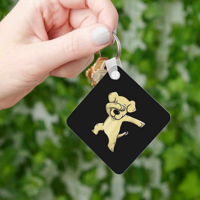 Porte-clés Labrador Costume Dabbing Labrador (main)