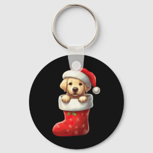 Porte-clés Labrador In Sock Noël Noël Noël Noël Noël Noël Noë