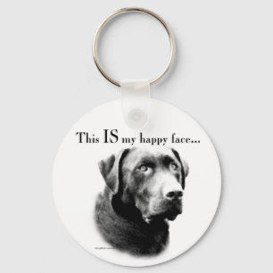 Porte-clés Labrador Joyeux visage
