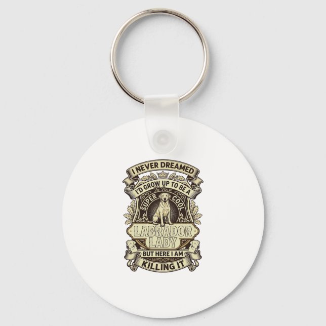 Porte-clés Labrador Lady Dog Crown Shield_1 (Recto)