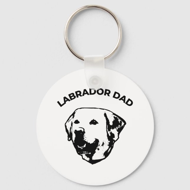 Porte-clés Labrador Papa (Recto)