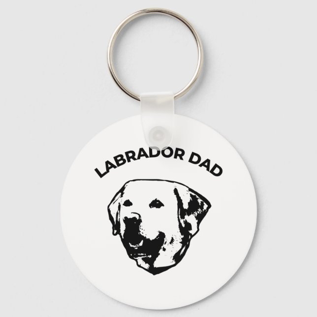 Porte-clés Labrador Papa (Recto)