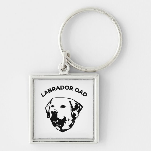 Porte-clés Labrador Papa (Devant)
