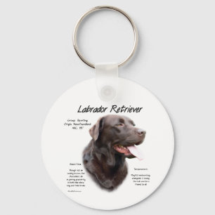 Porte-clés Labrador Retriever (chocolat) Histoire Conception