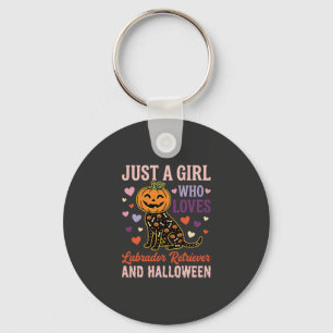 Porte-clés Labrador Retriever drôle d'Halloween Chien Citroui