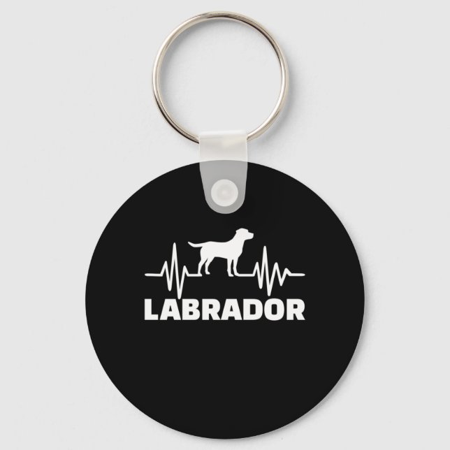 Porte-clés Labrador Retriever Heart (Recto)