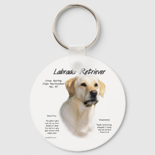 Porte-clés Labrador Retriever (jaune) Conception historique