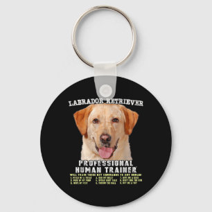 Porte-clés Labrador Retriever Lab jaune Professionnel Humain