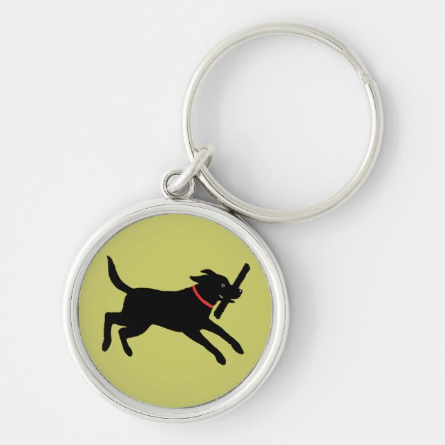 Porte-clés Labrador Retriever (Noir) (Devant)