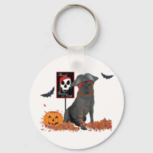 Porte-clés Labrador Retriever noir pirate