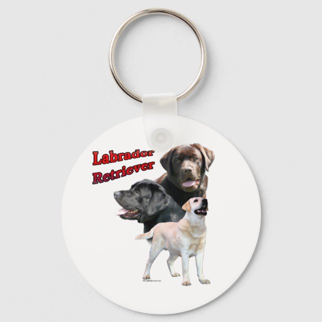 Porte-clés Labrador Retriever Trio 2 - Porte - clé (Recto)