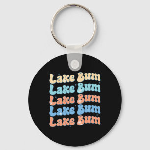Porte-clés Lac Bum Rétro Groovy Vie Lacustre Vibes d'Été