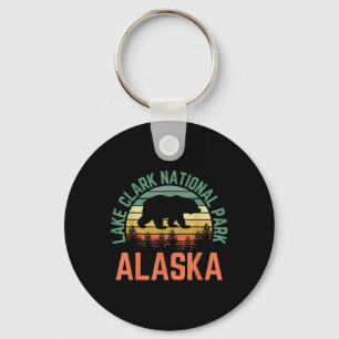 Porte-clés Lac Clark Parc national Alaska Ours Randonnée Natu