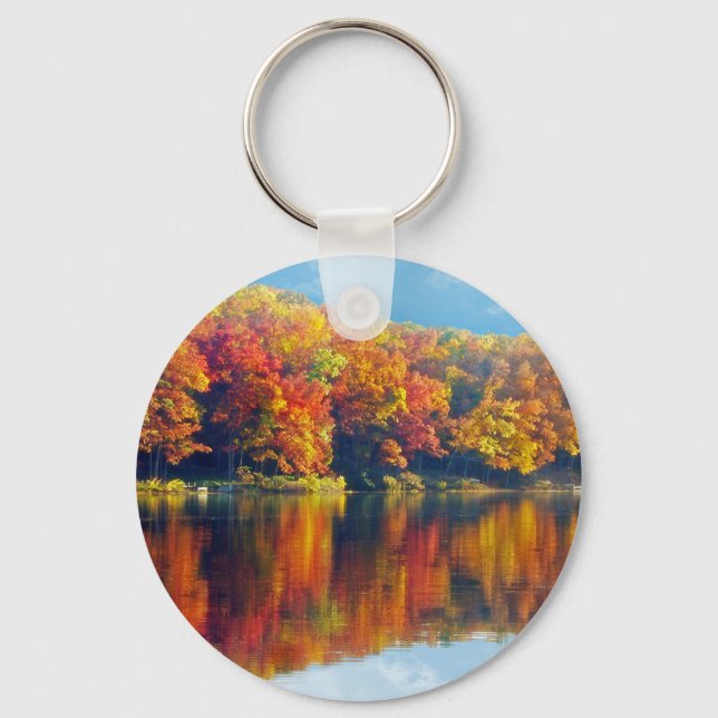 Porte-clés Lac d'automne (Recto)