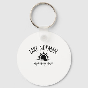 Porte-clés Lac Norman Mon Endroit Heureux Nc Bateau Pêche Cam