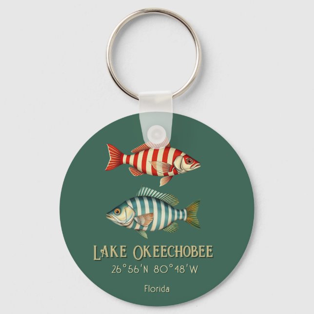 Porte-clés Lac Okeechobee Floride maison de vacances (Recto)