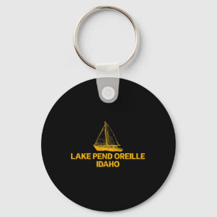 Porte-clés Lac Pend Oreille Idaho Plein Air Vintage Avant Et