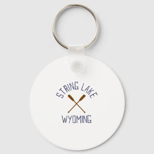 Porte-clés Lac String Wyoming Extérieur Vintage 3 