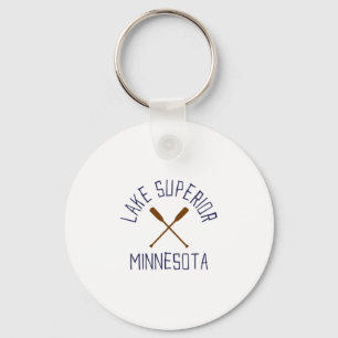 Porte-clés Lac Supérieur Minnesota Outdoors Vintage
