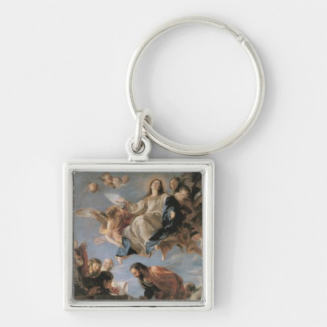 Porte-clés L'acceptation de la Vierge, 1673 (huile sur la (Devant)