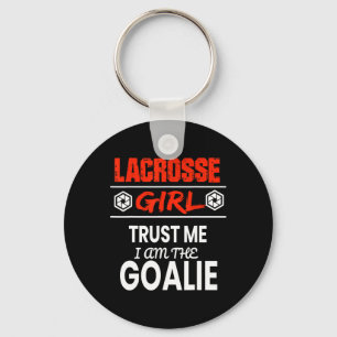Porte-clés Lacrosse Goalie Chemise fille Drôle Drôle Cadeau F