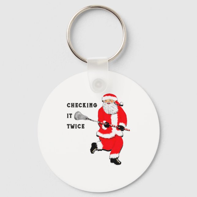 Porte-clés Lacrosse Noël  (Recto)