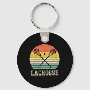 Porte-clés Lacrosse Vintage Retro Lacrosse Stick Dons Soleil