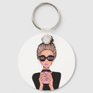Porte-clés Lady Boss Life, Boss Babe Woman, Girl Boss Sterlin
