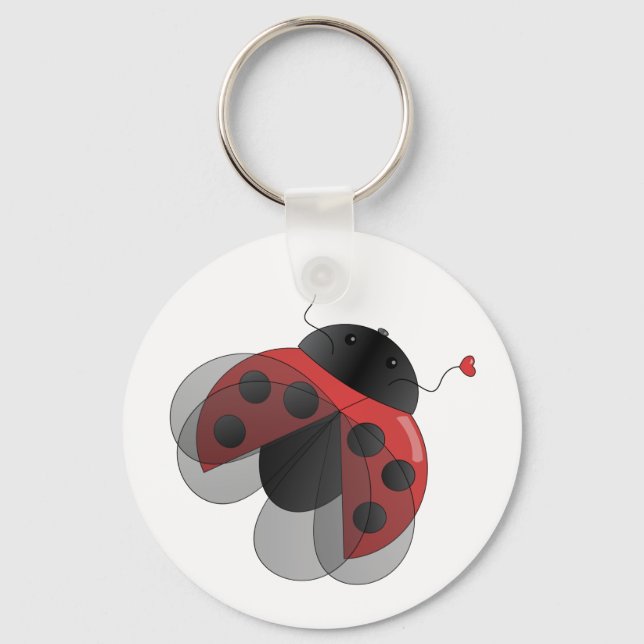 Porte-clés Ladybug avec ailes ouvertes (Recto)