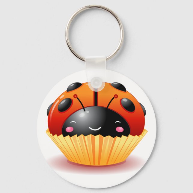 Porte-clés Ladybug Cupcake Porte - clé (Recto)