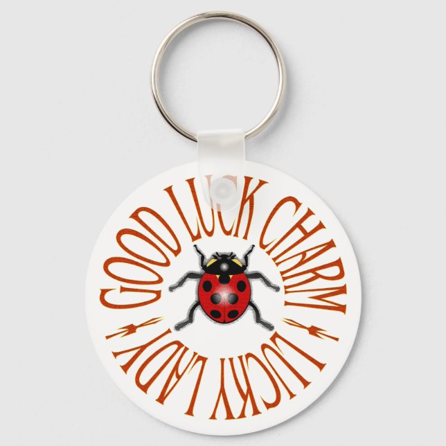 PORTE-CLÉS LADYBUG GOOD LUCK CHARM KEYCHAIN (Recto)