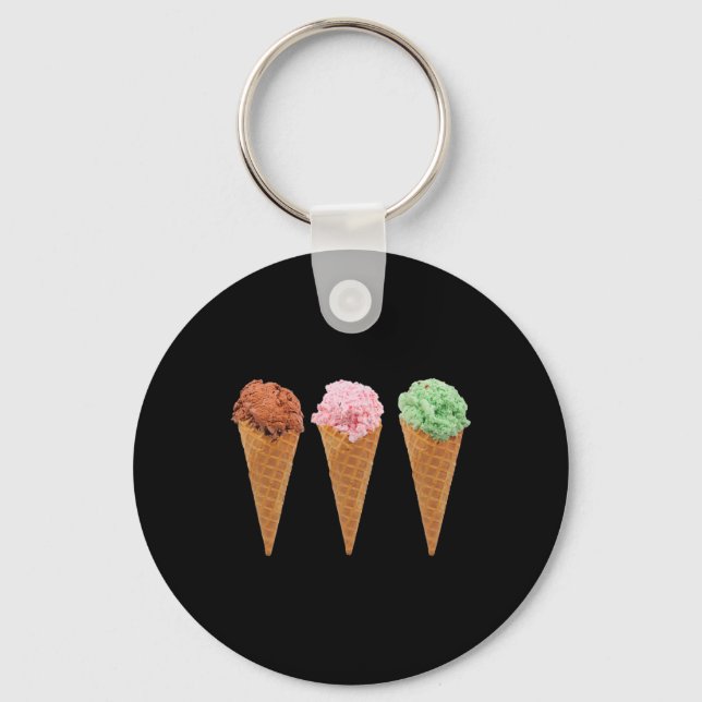 Porte-clés Laffer Les Cônes De Crème De Glace Et La Crème De  (Recto)