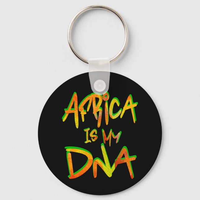 Porte-clés L'Afrique est mon Adn, Histoire des Noirs (Recto)