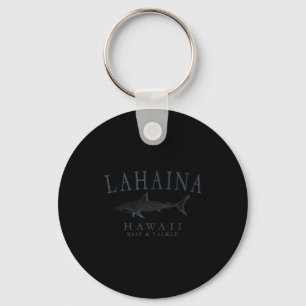 Porte-clés Lahaina hawaii requin vintage ardoise art pêche