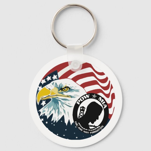 Porte-clés L'aigle américain POW-MIA (Recto)