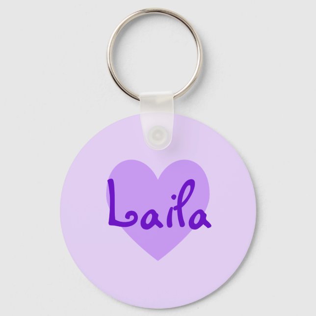 Porte-clés Laila en violet (Recto)