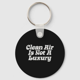 Porte-clés L'Air Propre N'Est Pas Un Luxe ! Terre rétro minim