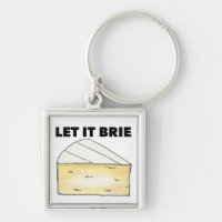 Laisser Brie (Be) Fromage Wedge Porte - clé alimen